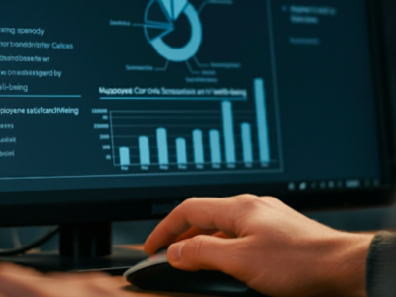 Data analysis on a computer screen